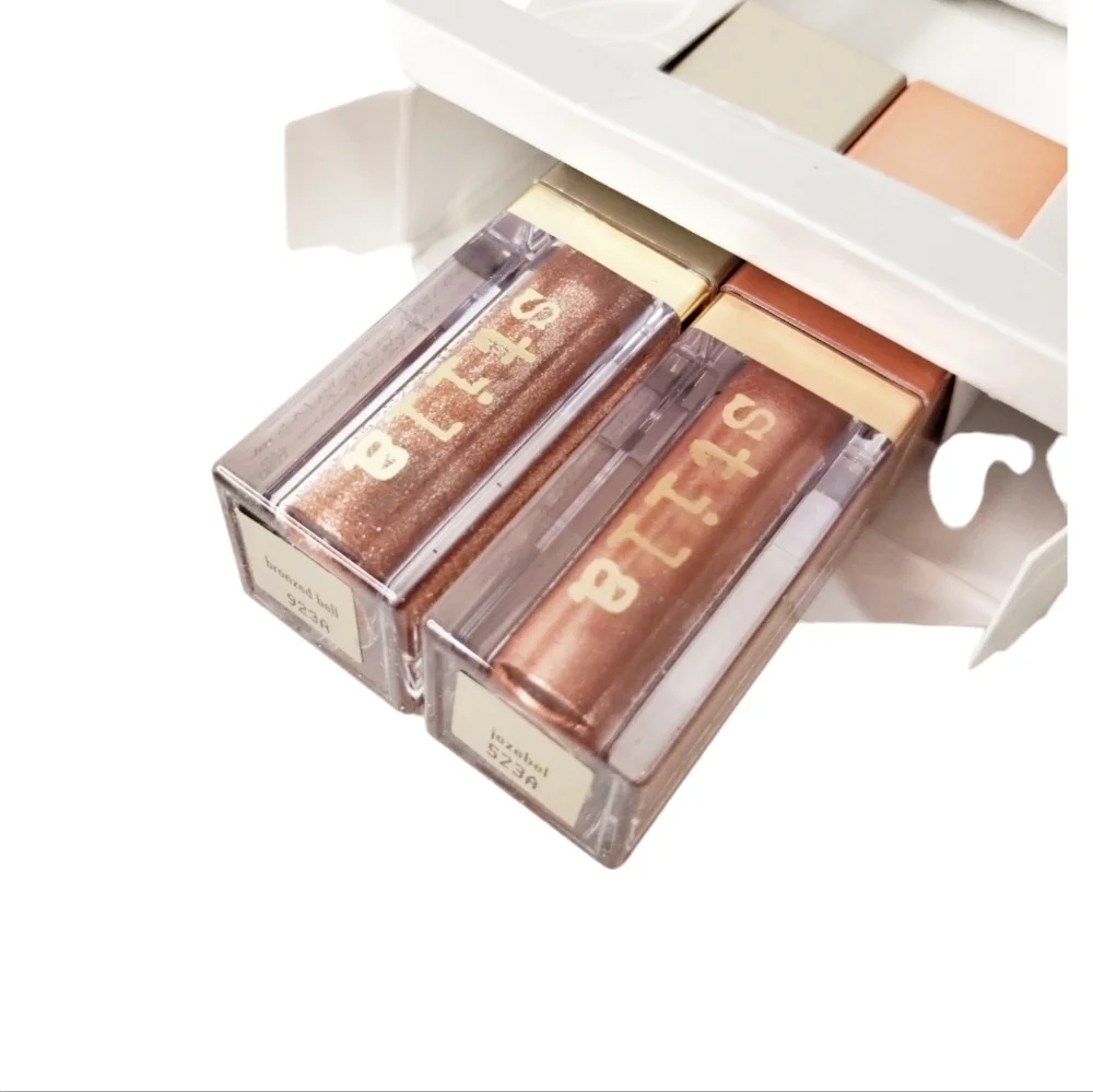 2 Stila‎ RAZZLE-DAZZLE Liquid Eyeshadow Duo BRONZED BELL & JEZEBEL